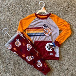 Star Wars BB-8 Long Sleeve 2-Piece Pajamas NWT!!